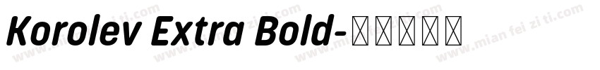 Korolev Extra Bold字体转换